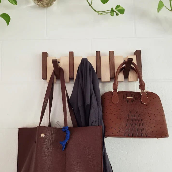 Wall Coat Rack with Foldable and Space-Saving Design for Hallway Storage - Image 3