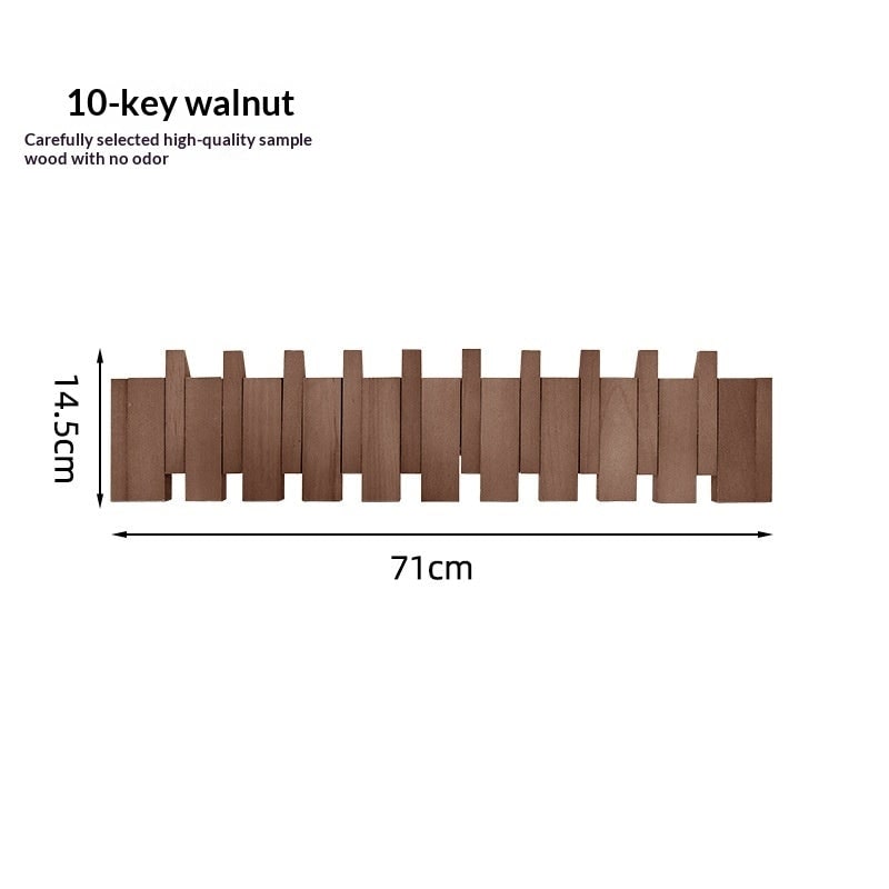 Wall Coat Rack with Foldable Piano-Style Hooks for Storage and Organization - Image 13