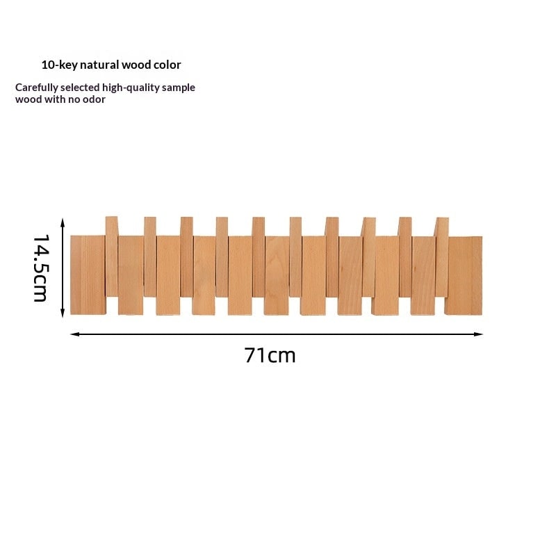 Wall Coat Rack with Foldable Piano-Style Hooks for Storage and Organization - Image 14