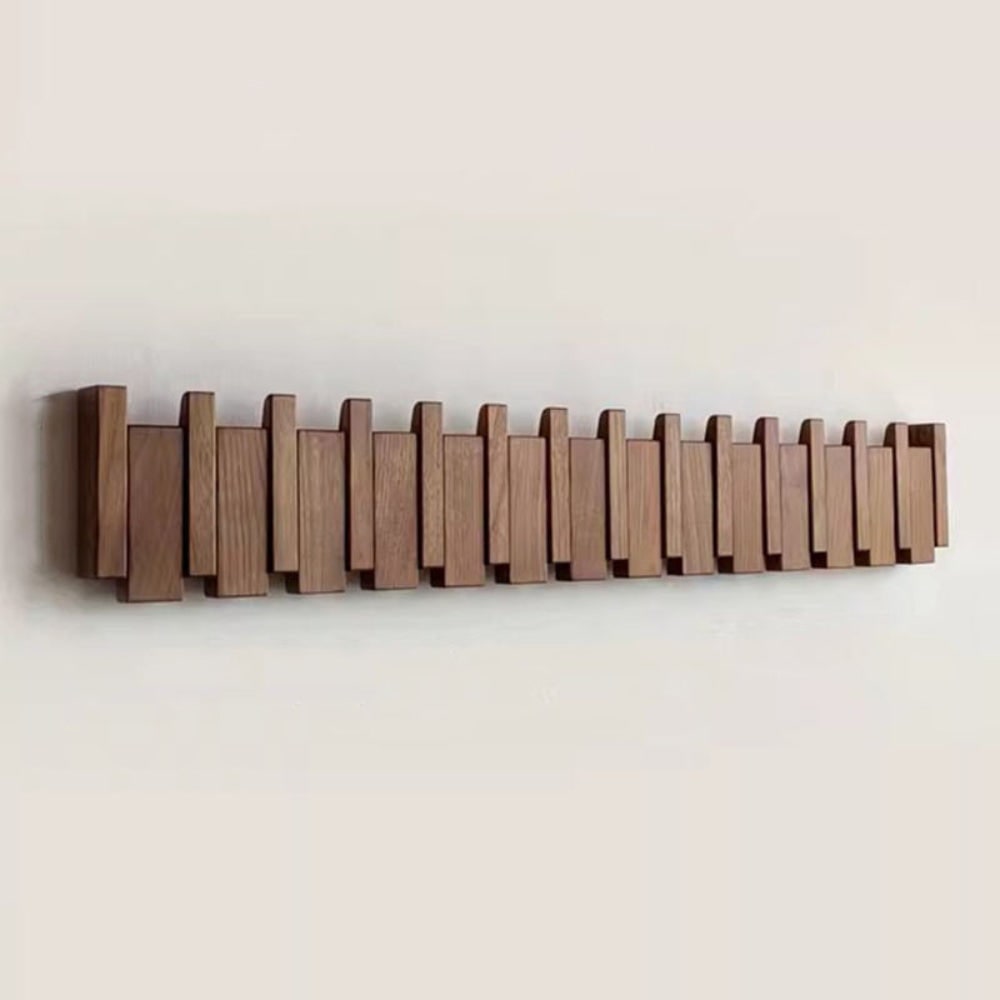 Wall Coat Rack with Folding Space-Saving Design for Entryway - Image 1
