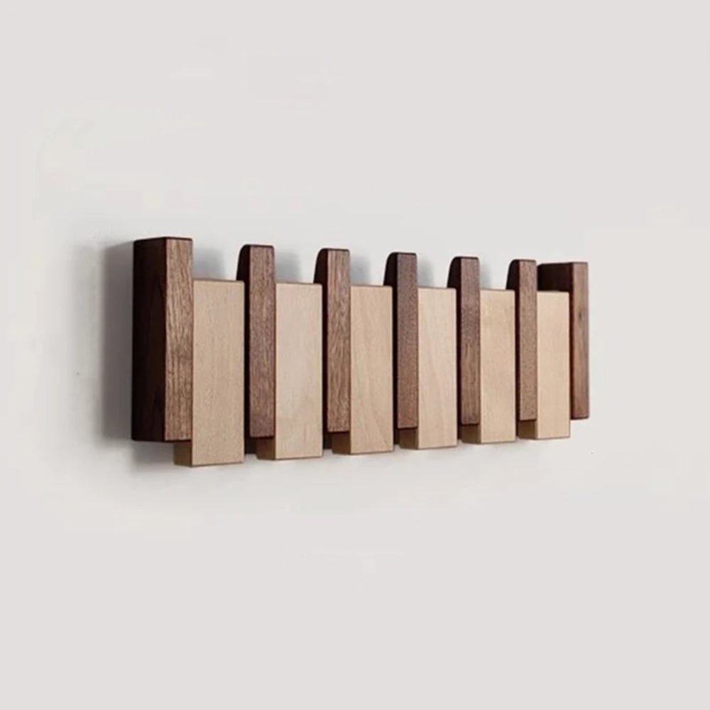 Wall Coat Rack with Folding Space-Saving Design for Entryway - Image 2