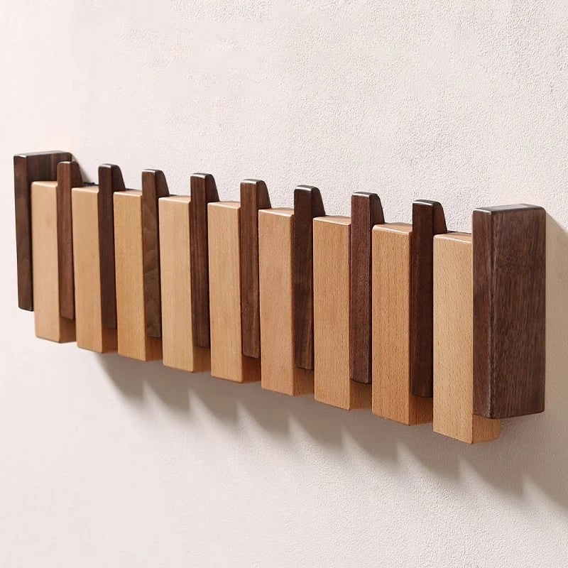 Wall Coat Rack with Folding Space-Saving Design for Entryway - Image 9