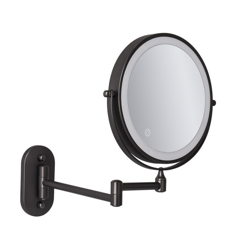 Wall Mounted Vanity Mirror with LED Lights Magnification and Extendable Folding Arm - Image 6