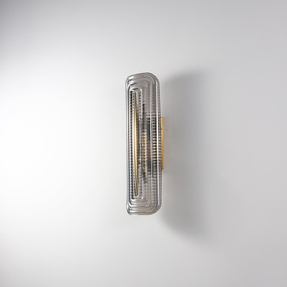 Wall Sconce Lighting with Brass Accent and Ribbed Glass Shade - Image 23