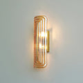Wall Sconce Lighting with Brass Accent and Ribbed Glass Shade - Image 30