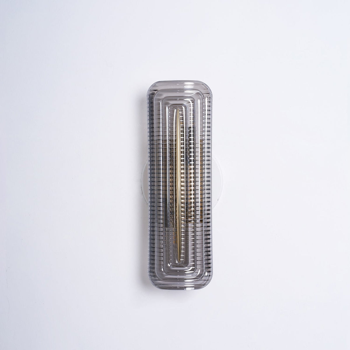 Wall Sconce Lighting with Brass Accent and Ribbed Glass Shade - Image 34