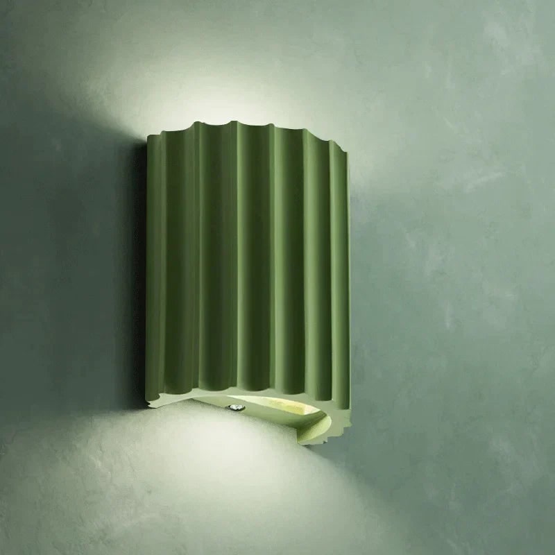 Wall Sconce Lighting with Ribbed Fluted Design and Up-Down Glow - Image 3