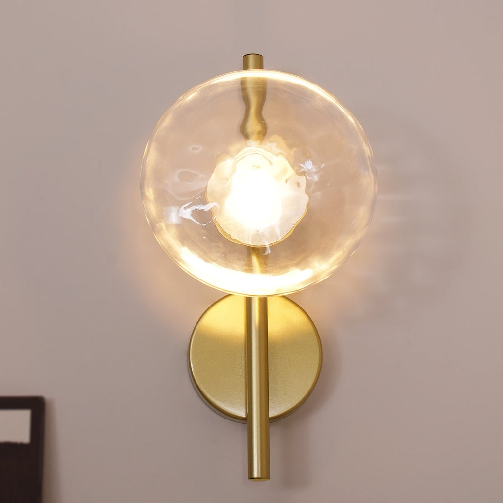 Wall Sconce Lighting with Textured Glass and Wave-Inspired Design - Image 26