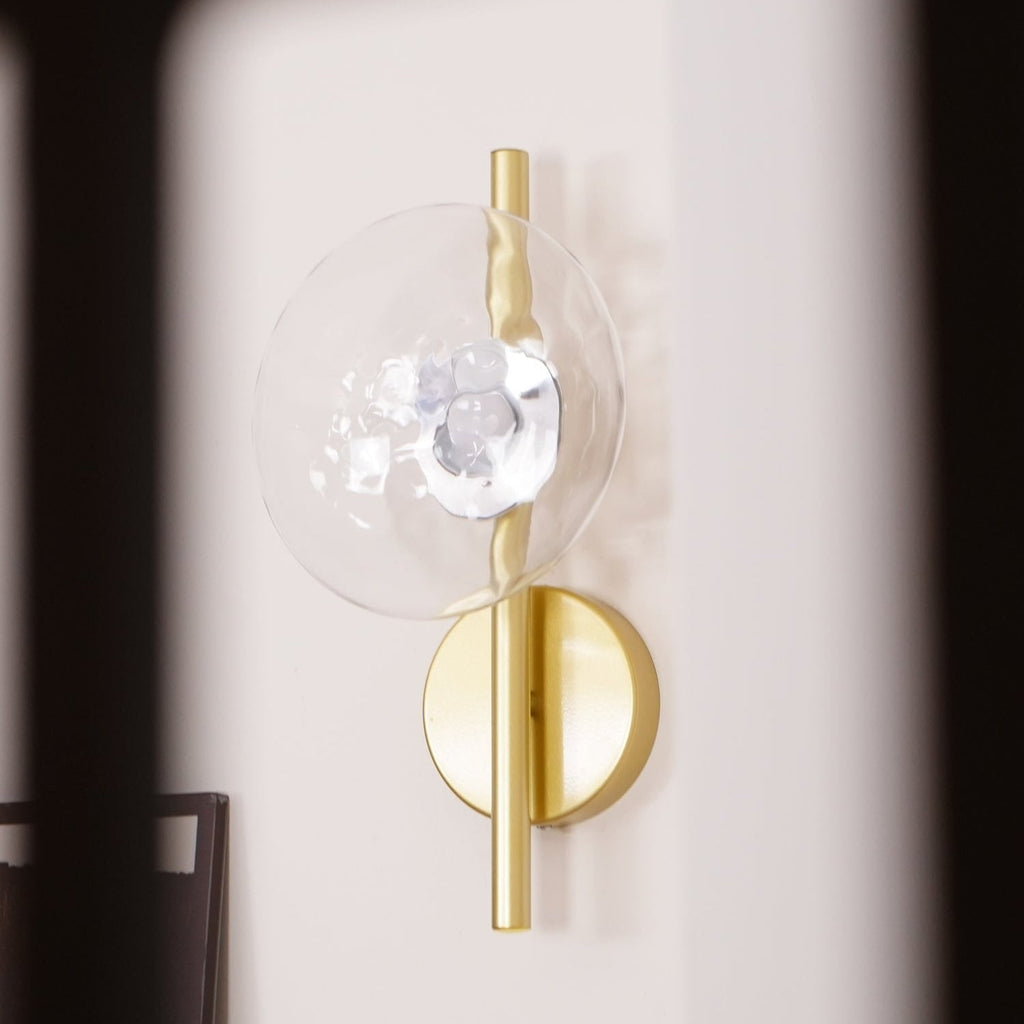 Wall Sconce Lighting with Textured Glass and Wave-Inspired Design - Image 28