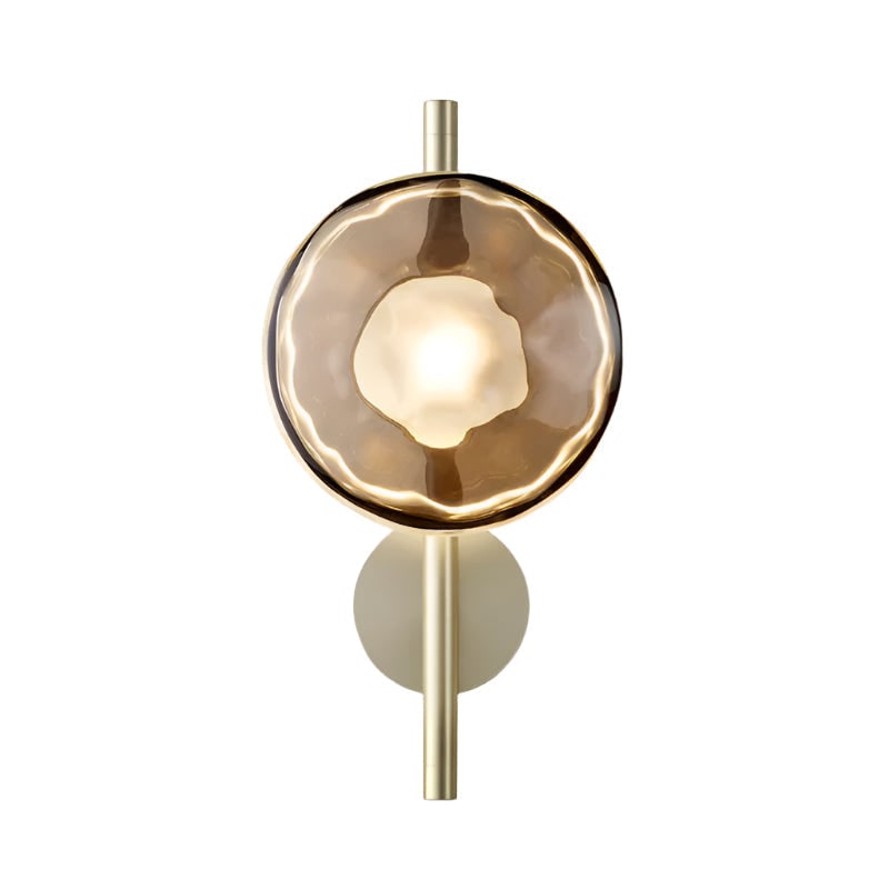 Wall Sconce Lighting with Textured Glass and Wave-Inspired Design - Image 42