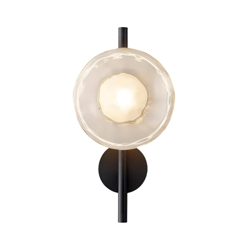 Wall Sconce Lighting with Textured Glass and Wave-Inspired Design - Image 44