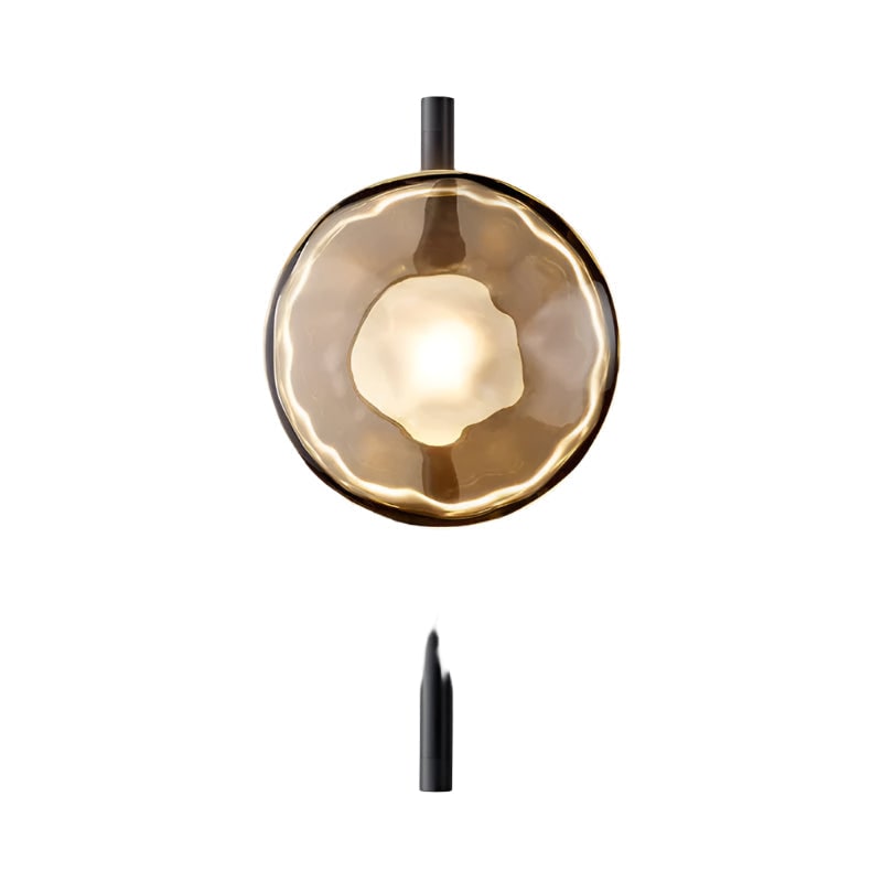 Wall Sconce Lighting with Textured Glass and Wave-Inspired Design - Image 45