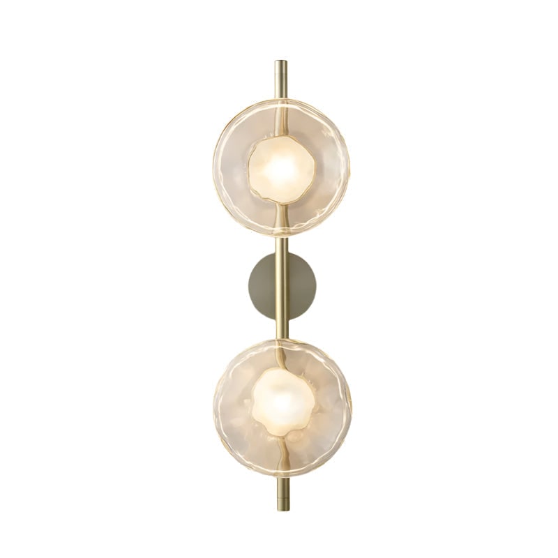Wall Sconce Lighting with Textured Glass and Wave-Inspired Design - Image 47