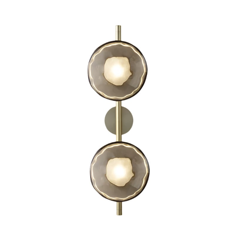Wall Sconce Lighting with Textured Glass and Wave-Inspired Design - Image 48