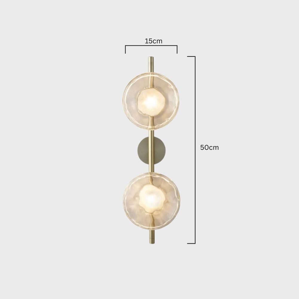 Wall Sconce Lighting with Textured Glass and Wave-Inspired Design - Image 58