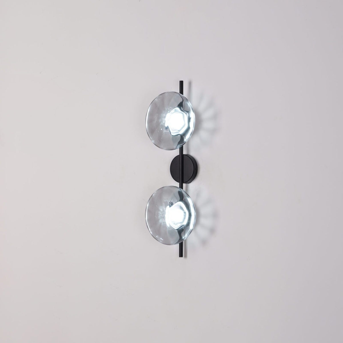 Wall Sconce Lighting with Textured Glass and Wave-Inspired Design - Image 7