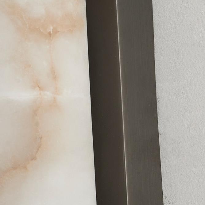 Wall Sconce Lighting with Translucent Marble Shade and Hardwired LED - Image 14
