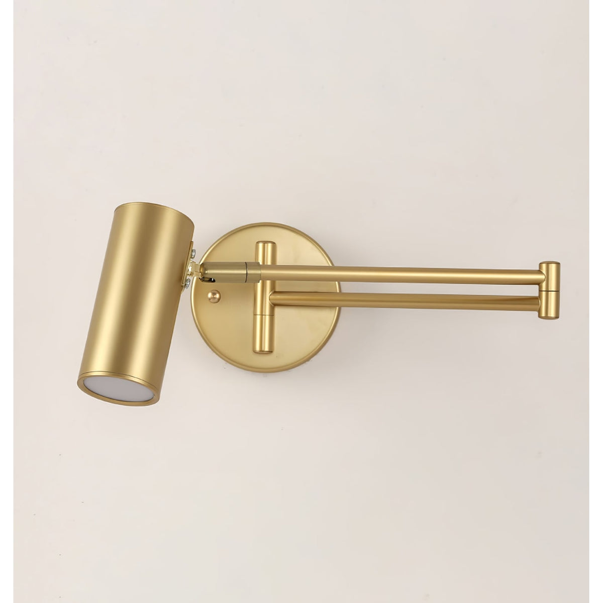 Wall Sconce with Adjustable Swing Arm and Cylindrical Shade LED Light - Image 13