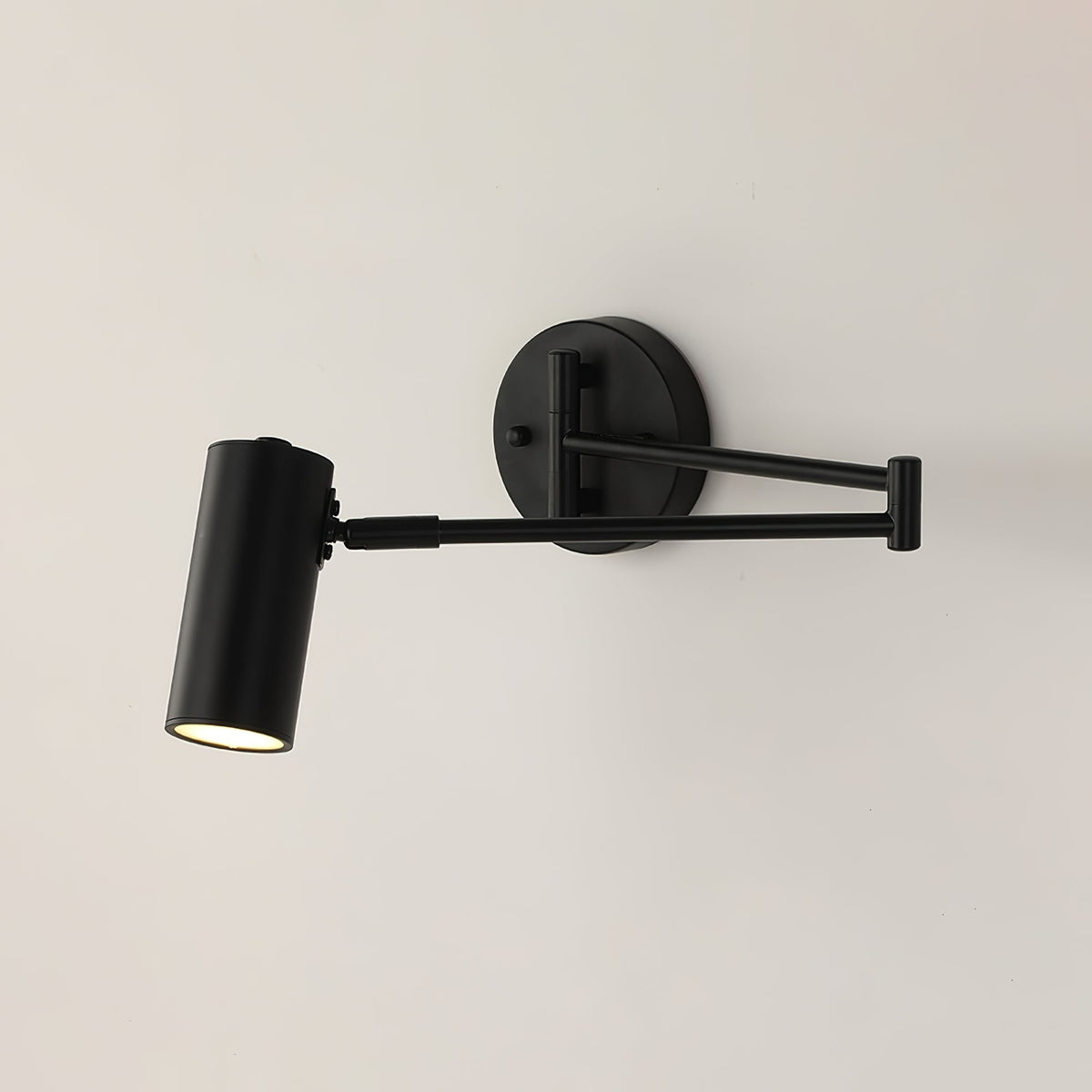 Wall Sconce with Adjustable Swing Arm and Cylindrical Shade LED Light - Image 19