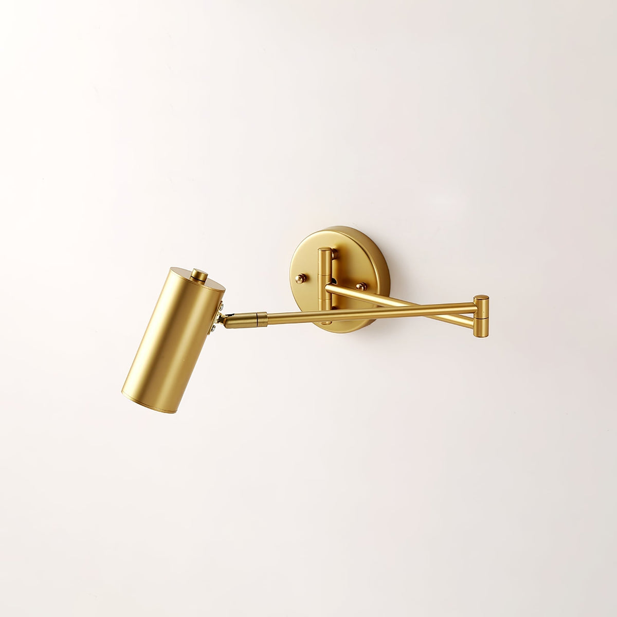 Wall Sconce with Adjustable Swing Arm and Cylindrical Shade LED Light - Image 25