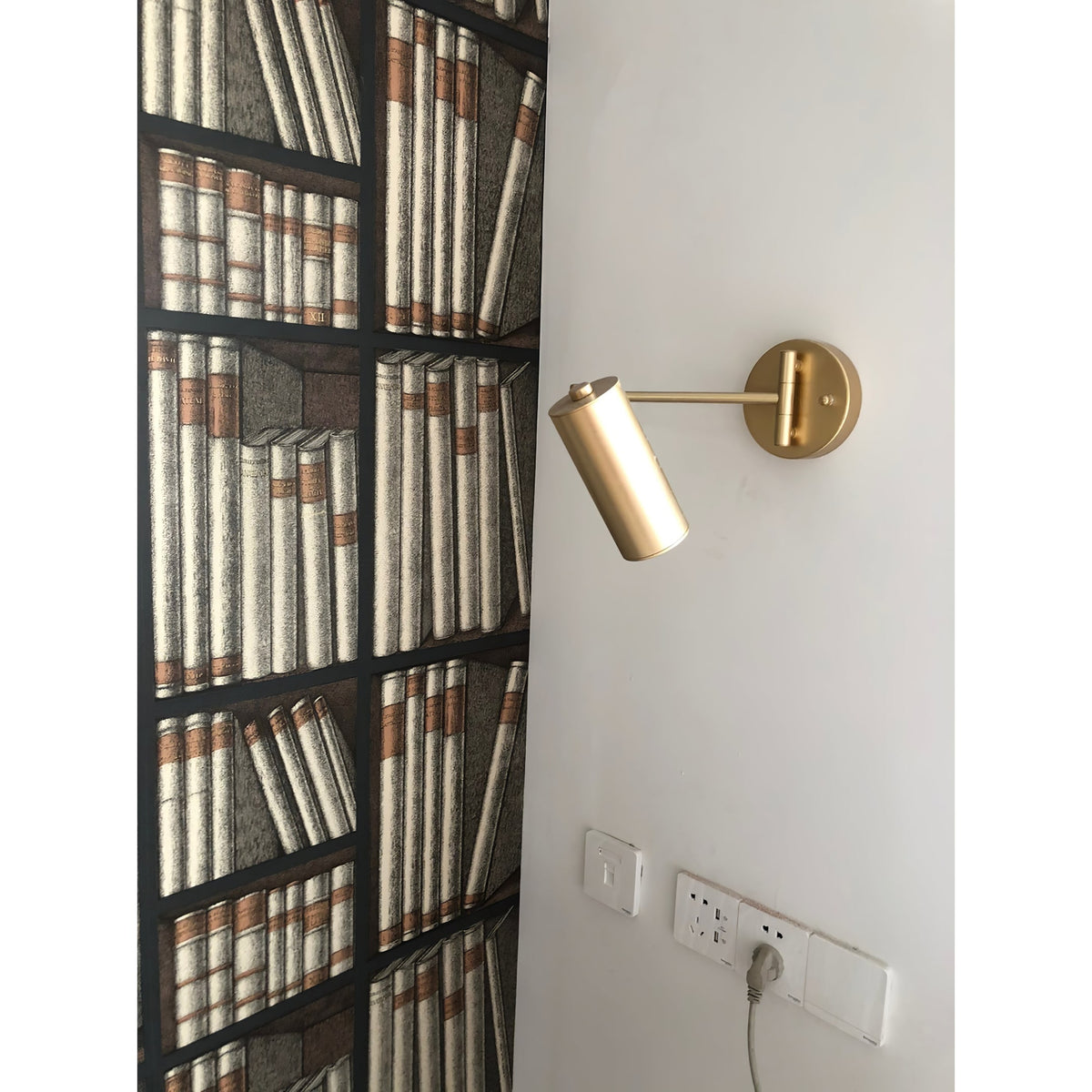 Wall Sconce with Adjustable Swing Arm and Cylindrical Shade LED Light - Image 31