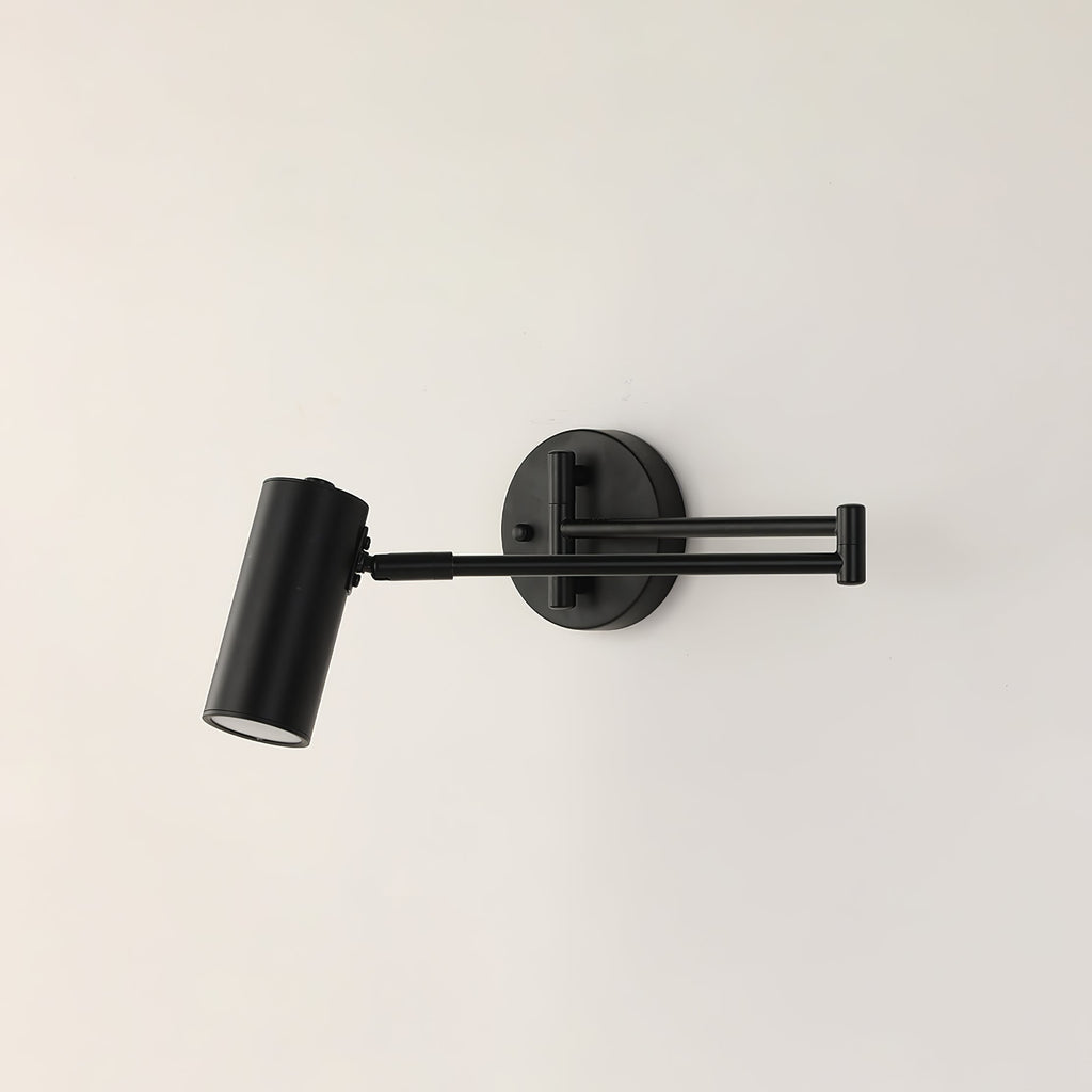 Wall Sconce with Adjustable Swing Arm and Cylindrical Shade LED Light - Image 32