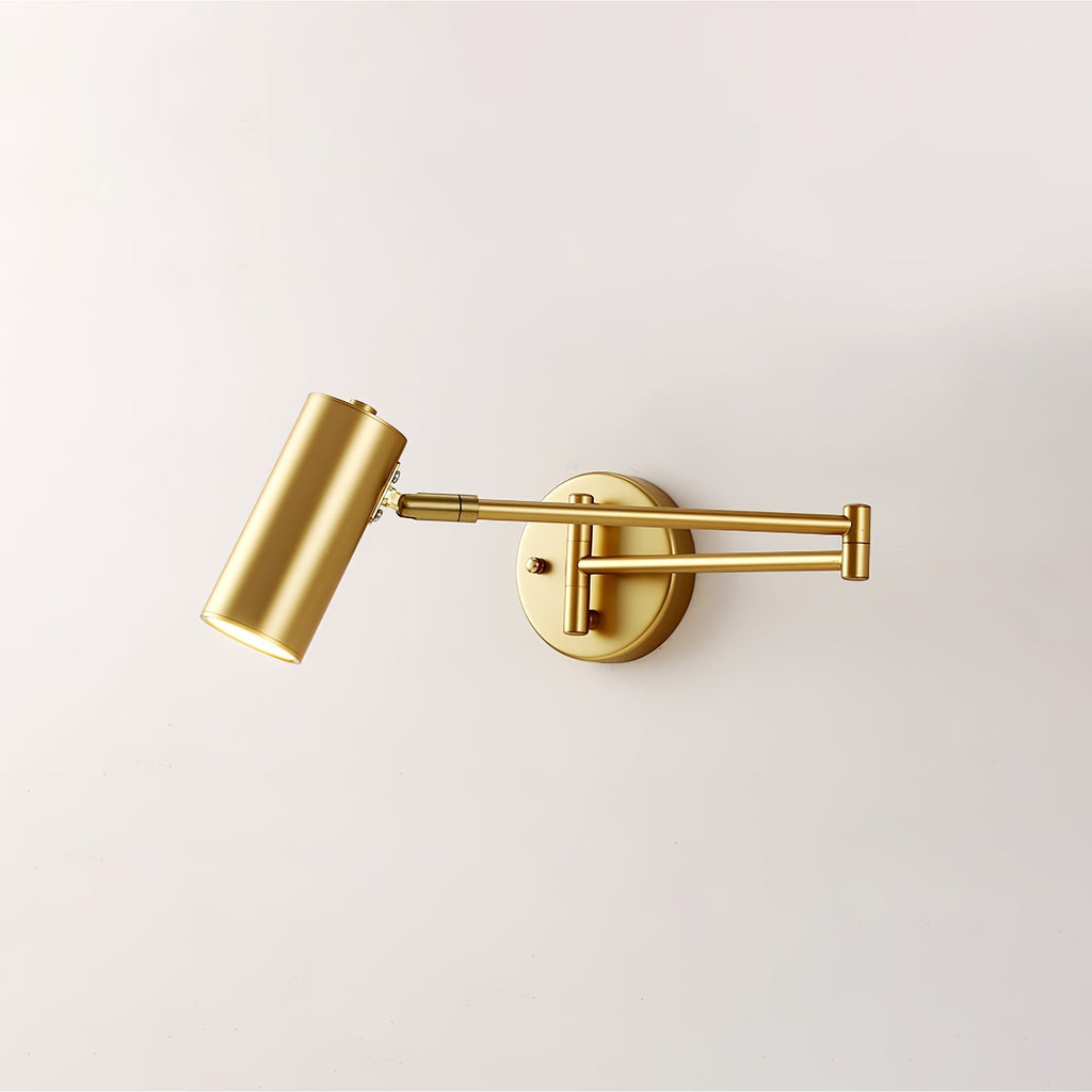 Wall Sconce with Adjustable Swing Arm and Cylindrical Shade LED Light - Image 41