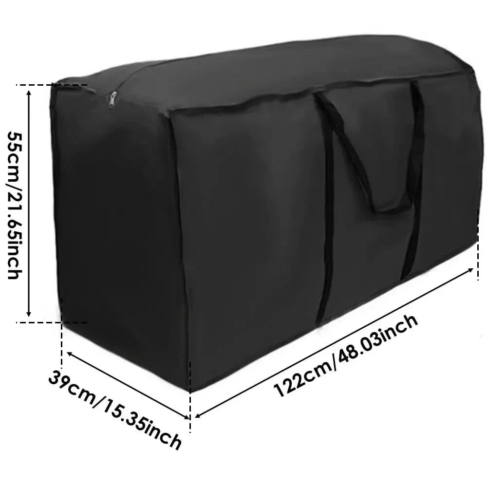 Waterproof Cushion Storage Bag with Handles and Reinforced Seams for Outdoor Patio Furniture - Image 7