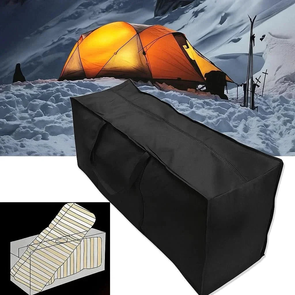 Waterproof Cushion Storage Bag with Handles and Reinforced Seams for Outdoor Patio Furniture - Image 9