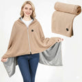 Wearable Heated Blanket with USB Power 8 Heating Zones and Fleece Lining - Image 1