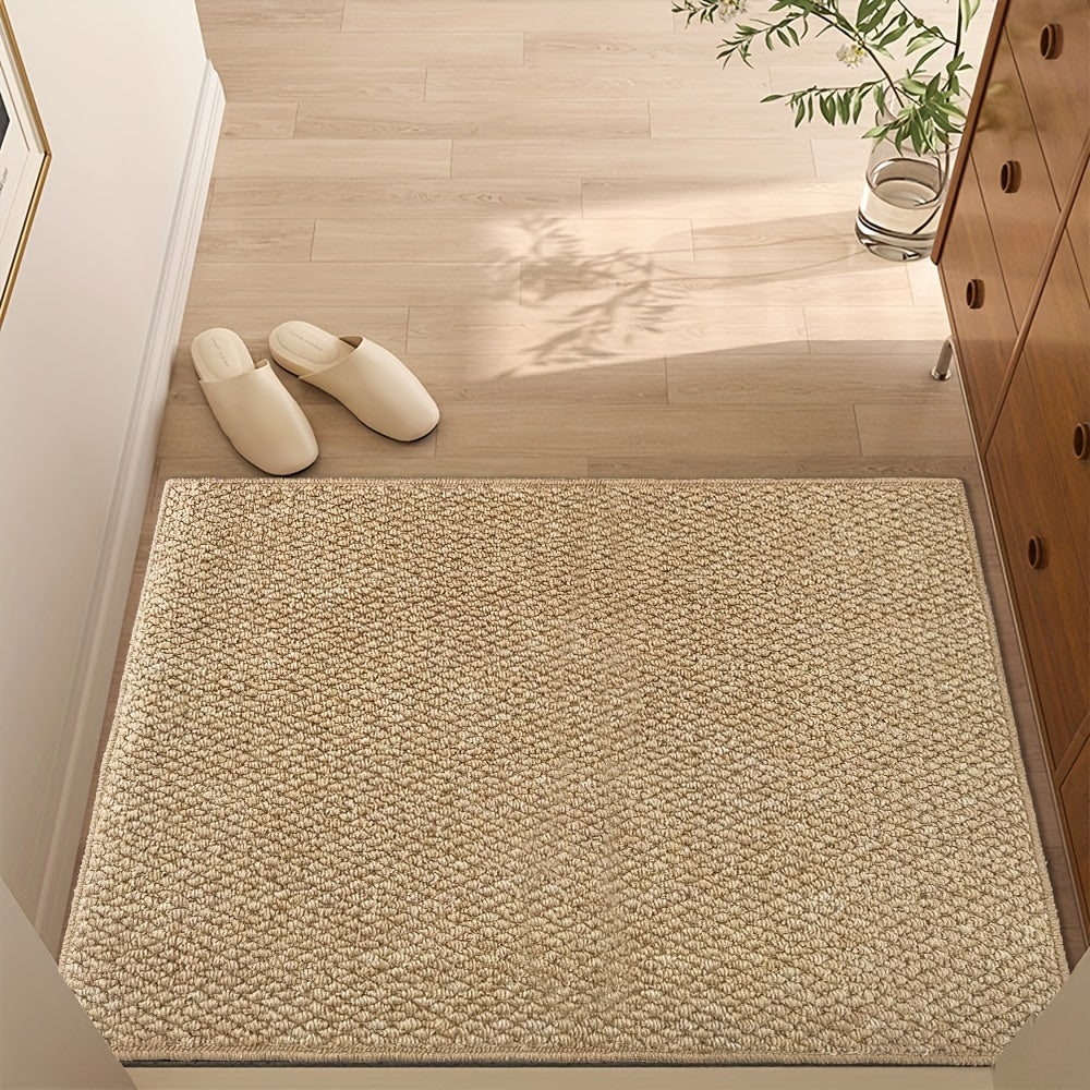 Welcome Door Mat with Absorbent Loop Pile and Non-Slip Base for Indoor Entryway - Image 6