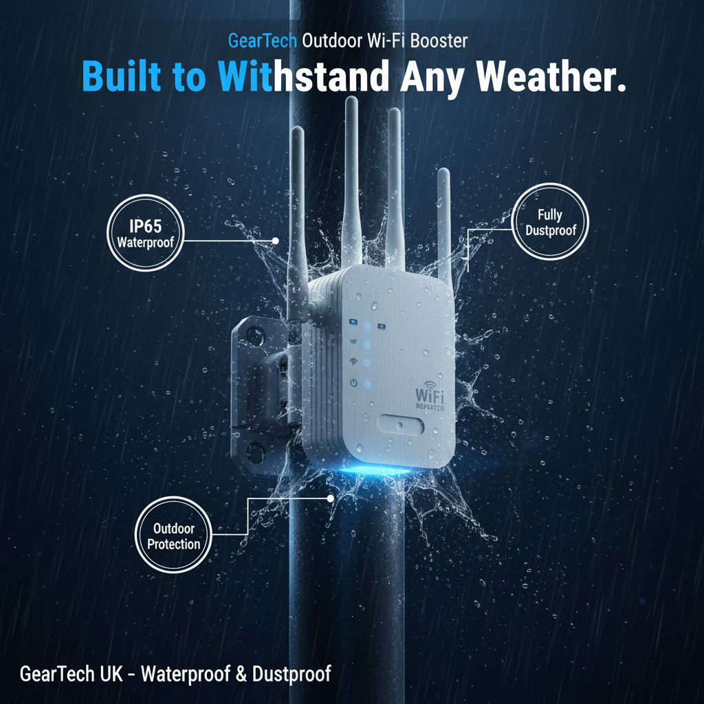 WIFI Extender with Dual Band Signal Booster and Four Antennas for Long Range Coverage - Image 5