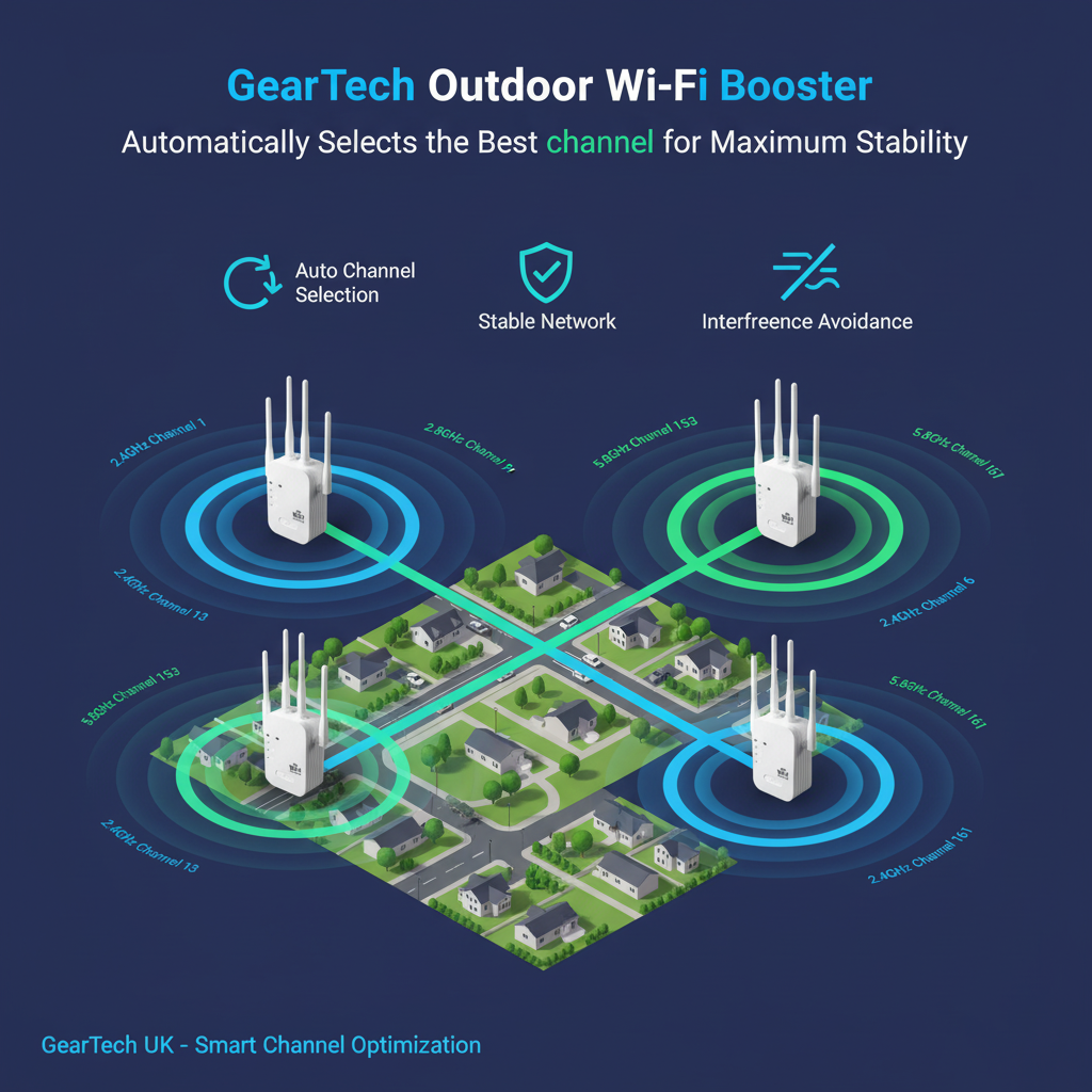 WIFI Extender with Dual Band Signal Booster and Four Antennas for Long Range Coverage - Image 7
