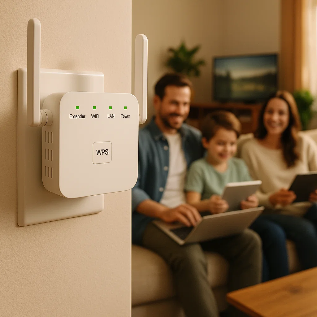 WIFI Range Extender with Dual Antennas and Ethernet Port - Image 2