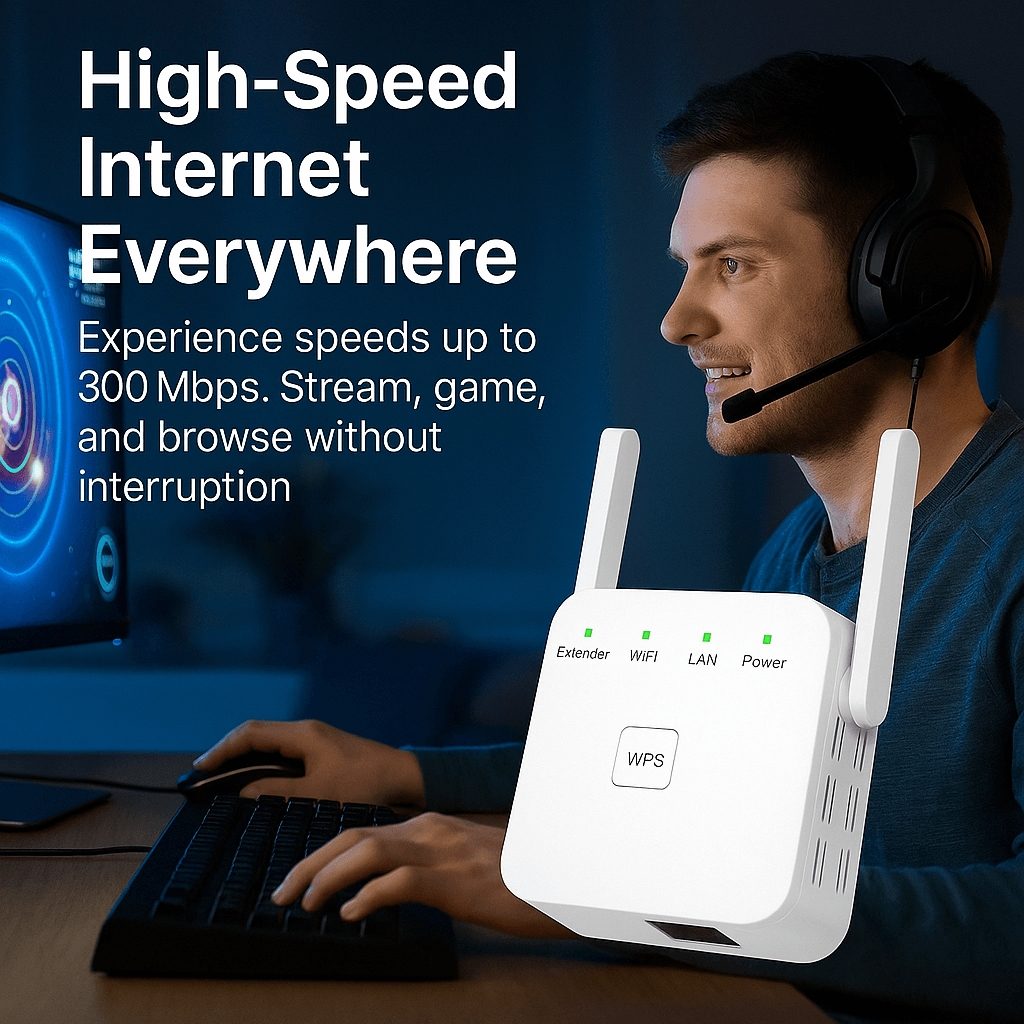 WIFI Range Extender with Dual Antennas and Ethernet Port - Image 5