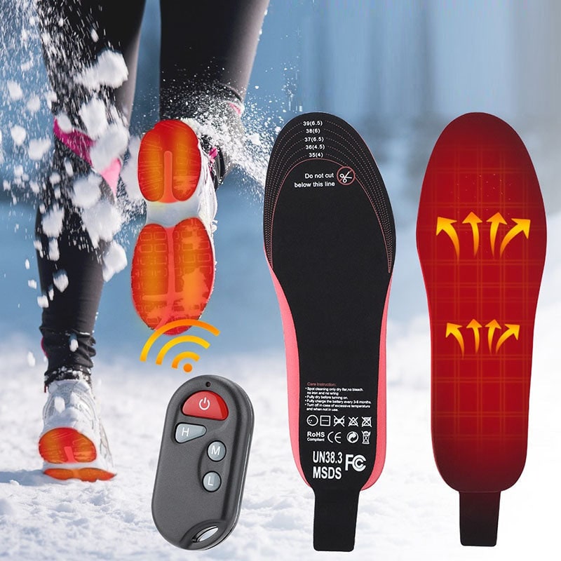 Wireless Heated Shoe Insoles with Remote Control and Arch Support - Image 2