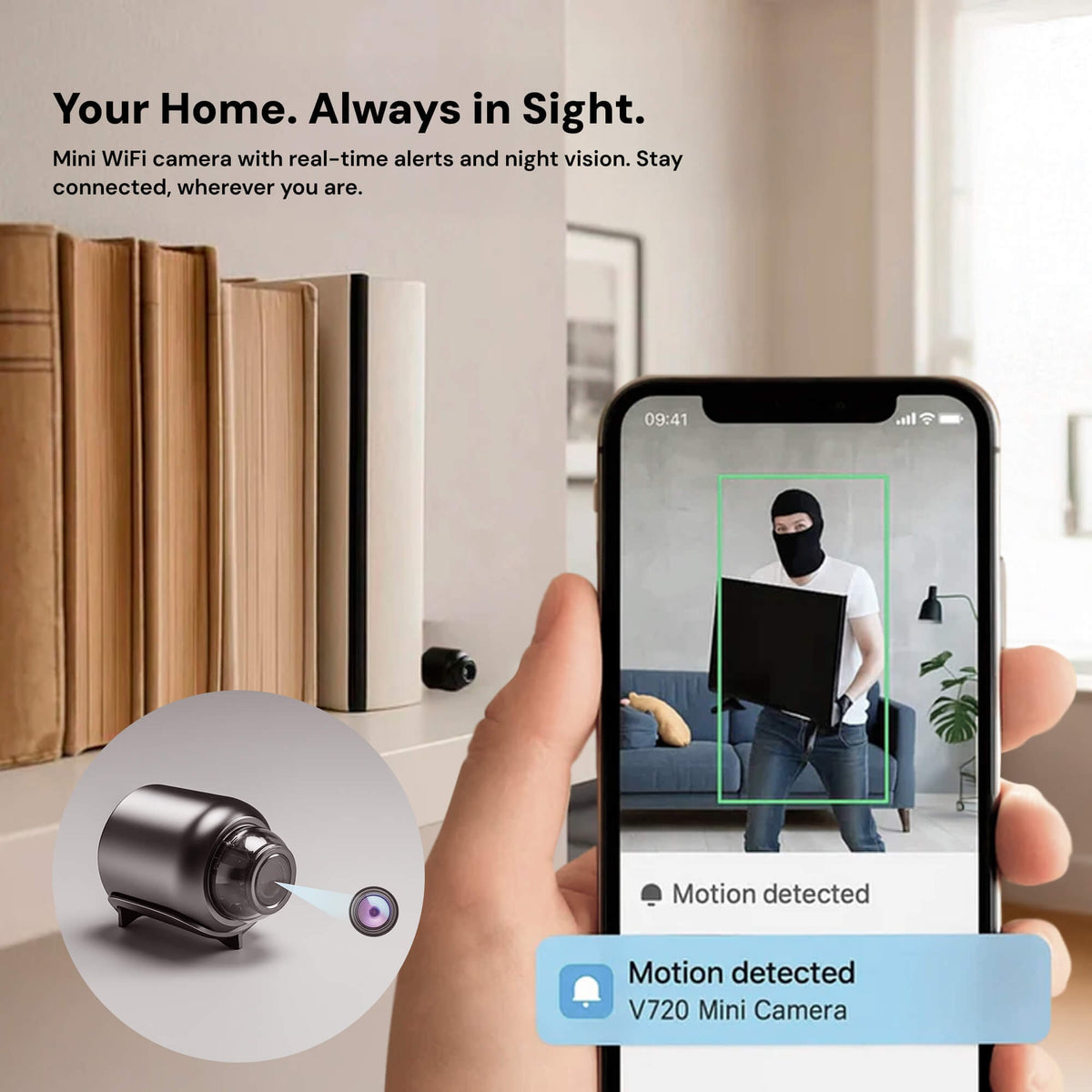Wireless Mini Security Camera with Night Vision and Motion Detection - Image 2