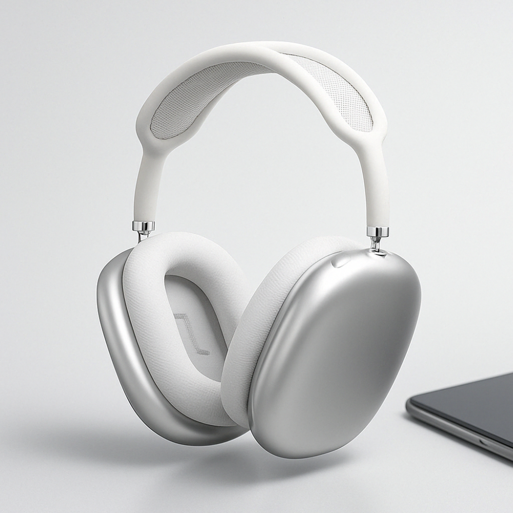Wireless Over Ear Headphones with Bluetooth Adjustable Headband and Long Battery Life - Image 1