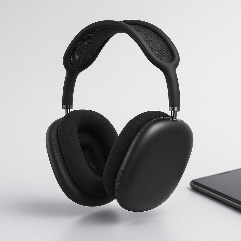 Wireless Over Ear Headphones with Bluetooth Adjustable Headband and Long Battery Life - Image 5