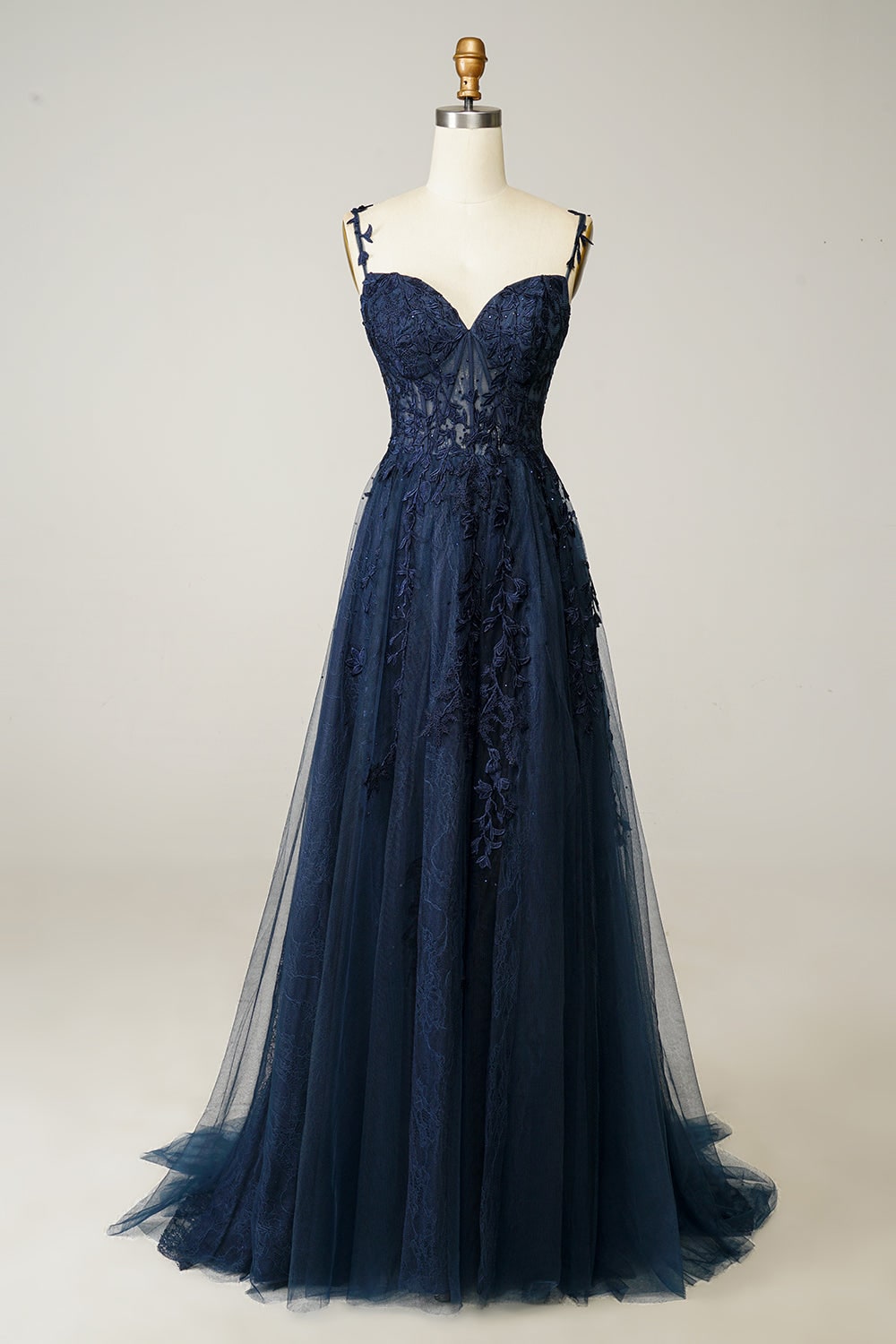 Women's A-Line Prom Dress Formal Evening Gown Sweetheart Neckline | Beaded Corset - Image 1
