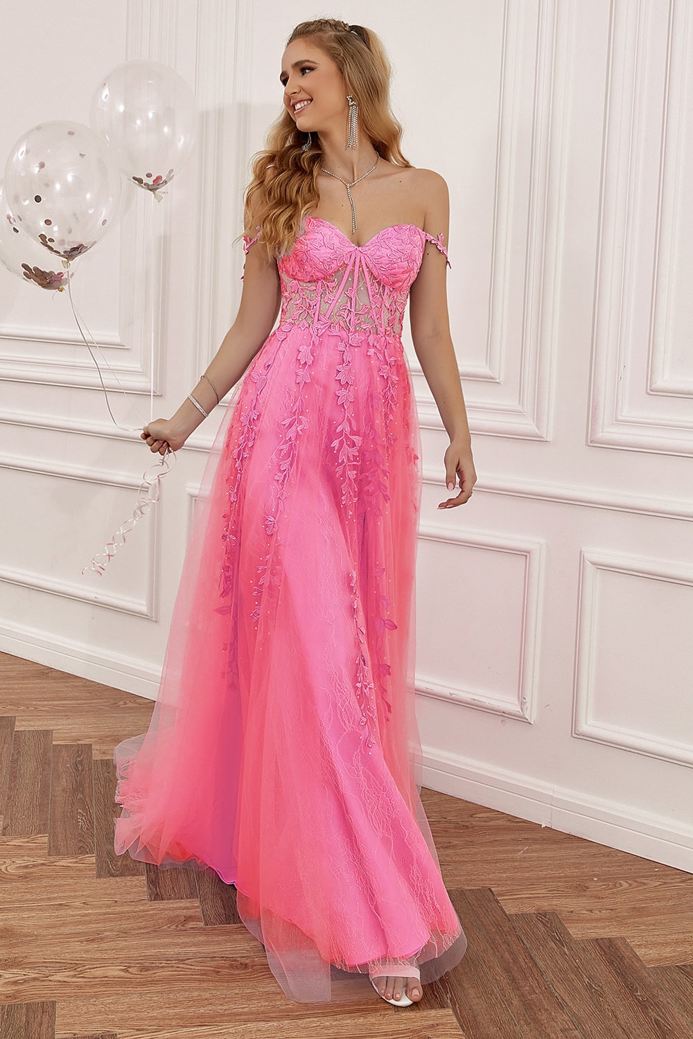 Women's A-Line Prom Dress Formal Evening Gown Sweetheart Neckline | Beaded Corset - Image 10