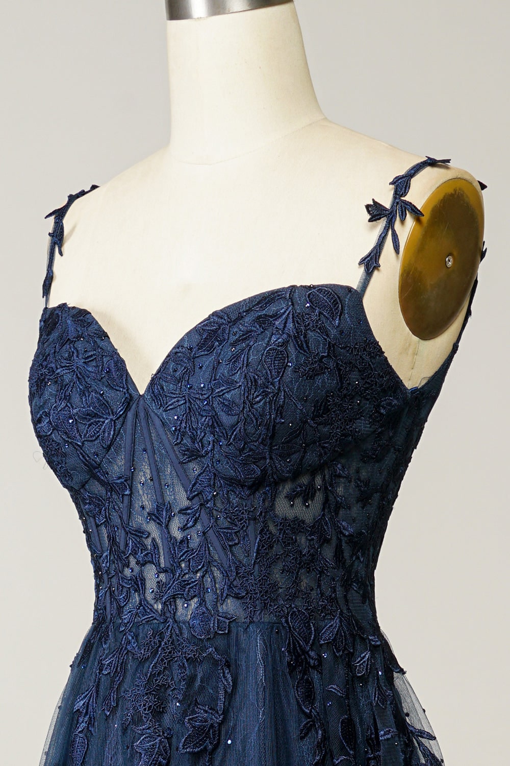 Women's A-Line Prom Dress Formal Evening Gown Sweetheart Neckline | Beaded Corset - Image 5