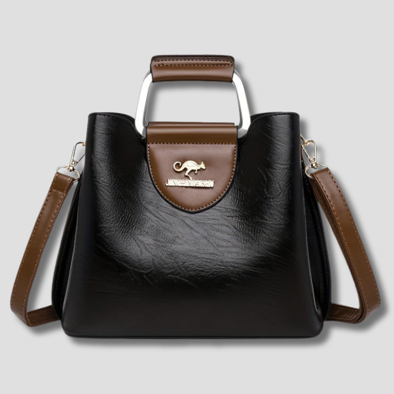 Women's Bags Textured Faux Leather Crossbody Handbag with Shoulder Strap - Image 1