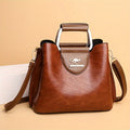 Women's Bags Textured Faux Leather Crossbody Handbag with Shoulder Strap - Image 5
