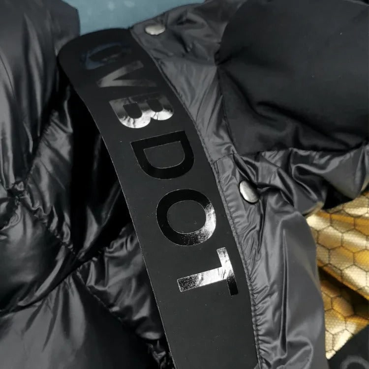 Women's Black Puffer Coat with Hood Waterproof Winter Quilted Long Jacket - Image 5