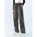 Women's Cargo Hiking Pants Straight Leg High Waist Drawstring - Image 3