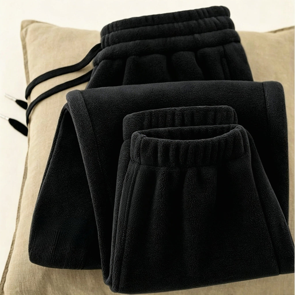 Women's Fleece Jogger Sweatpants with Drawstring Waist and Ankle Cuffs - Image 8