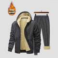 Women's Fleece Lined Tracksuit Set Two Piece with Zip Hoodie and Drawstring Pants - Image 6