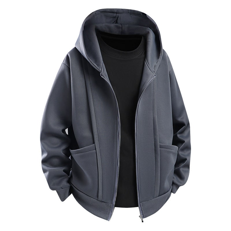 Women's Full Zip Up Hoodie Sweatshirt with Ribbed Cuffs and Side Pockets - Image 4