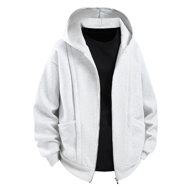 Women's Full Zip Up Hoodie Sweatshirt with Ribbed Cuffs and Side Pockets - Image 5
